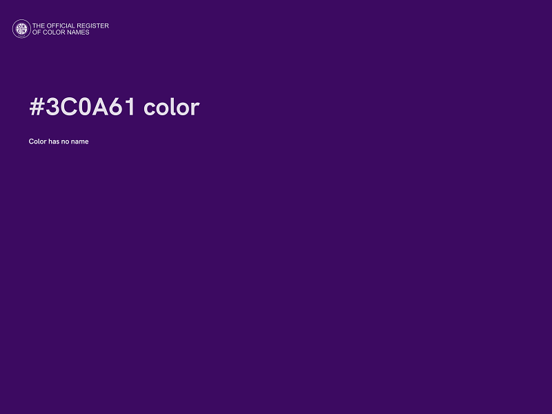 #3C0A61 color image