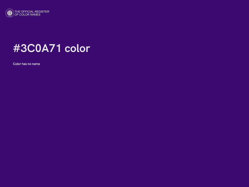 #3C0A71 color image