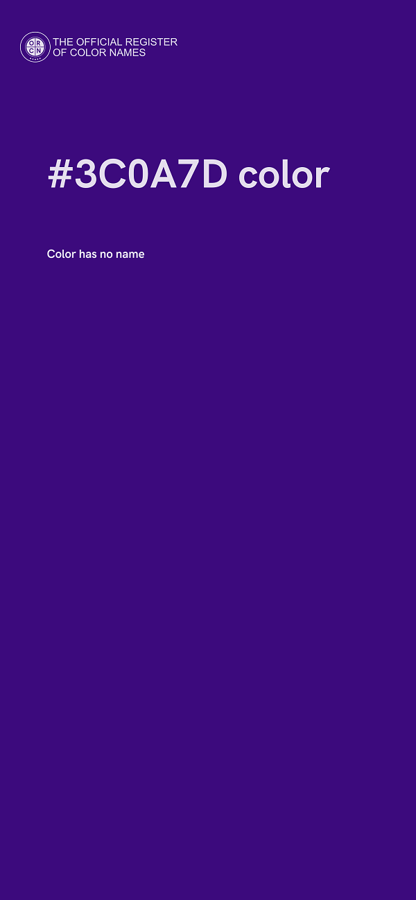 #3C0A7D color image