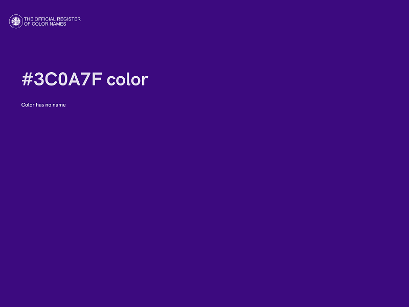 #3C0A7F color image