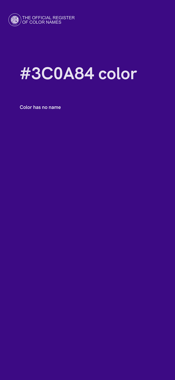 #3C0A84 color image