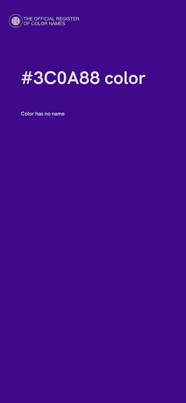 #3C0A88 color image