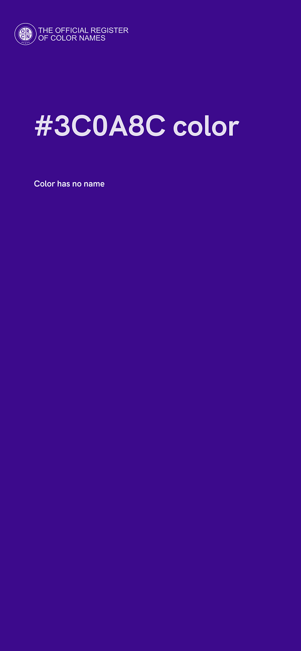 #3C0A8C color image