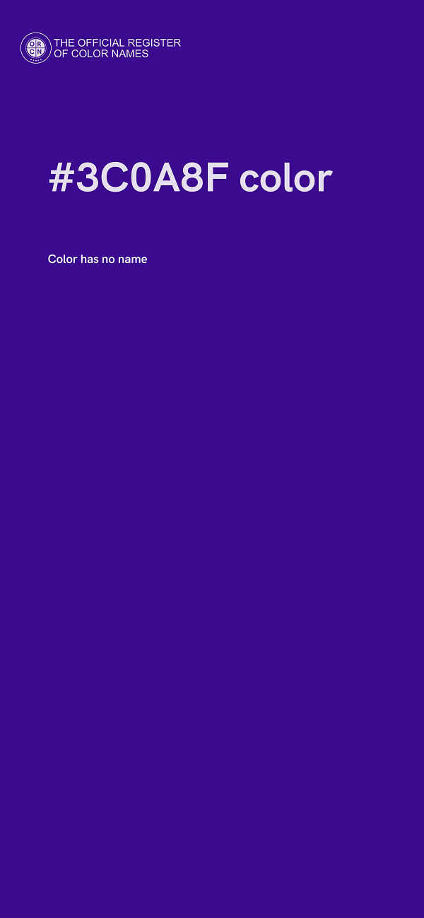 #3C0A8F color image