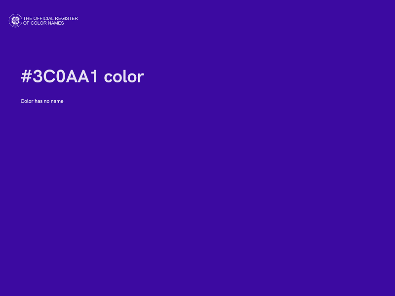 #3C0AA1 color image