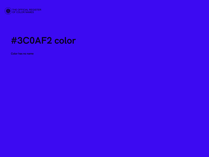 #3C0AF2 color image