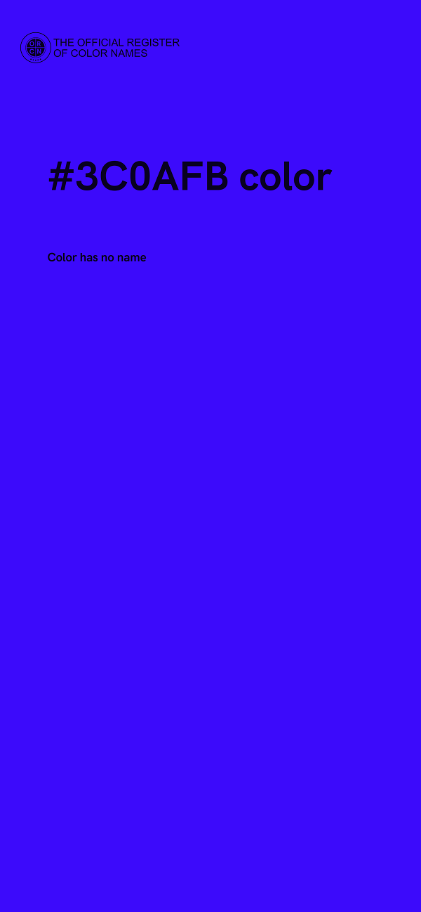 #3C0AFB color image
