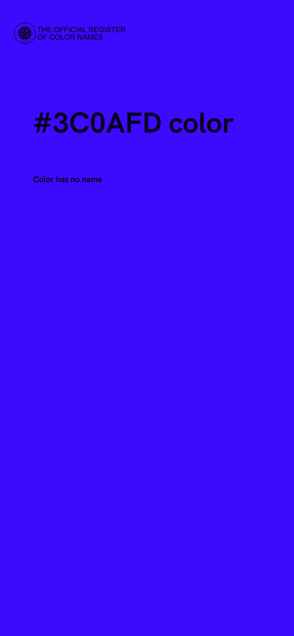 #3C0AFD color image