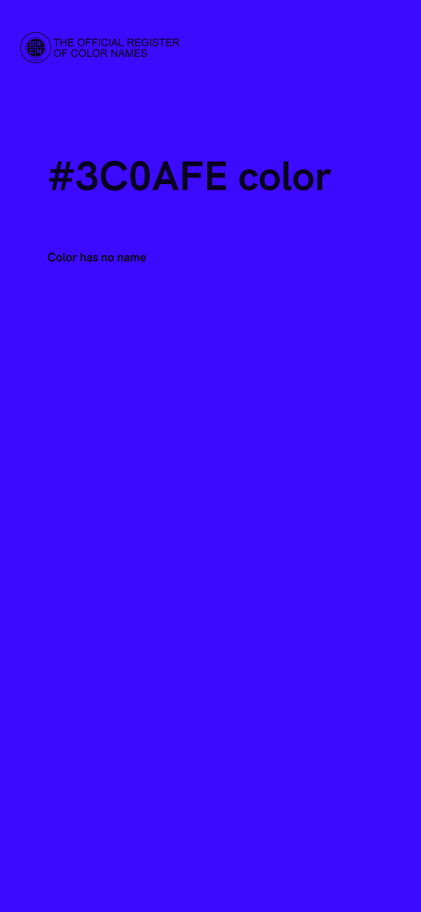 #3C0AFE color image
