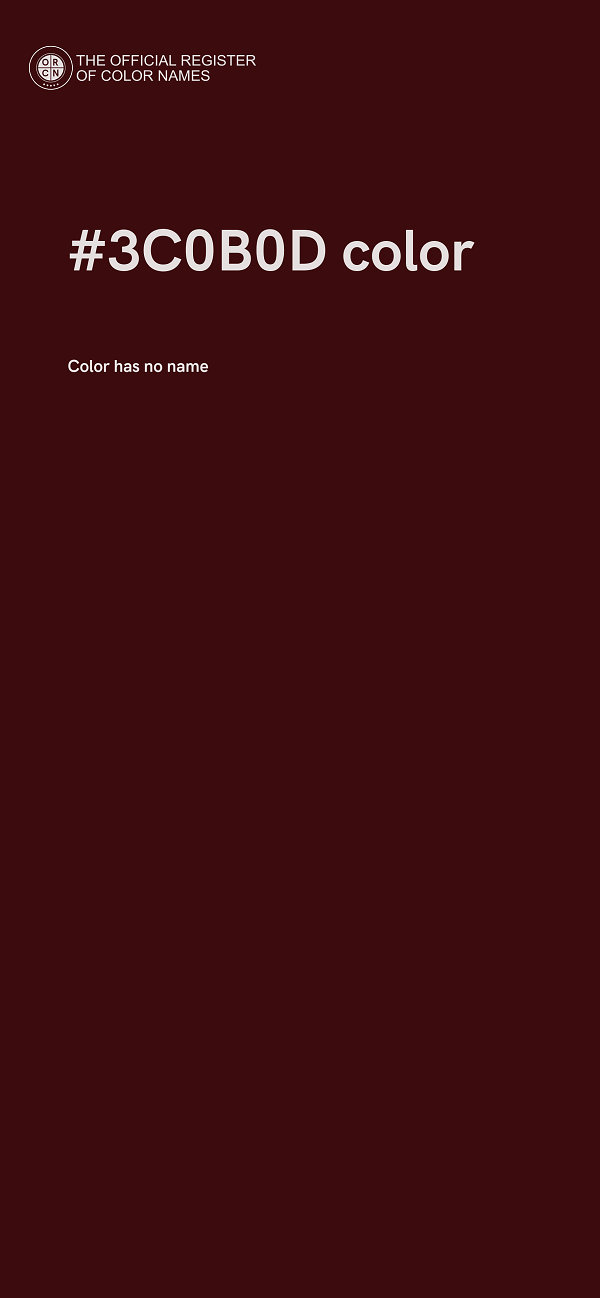 #3C0B0D color image