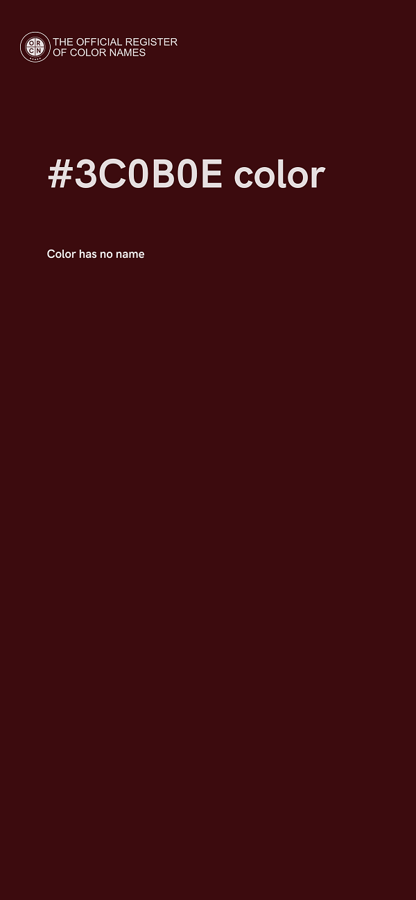 #3C0B0E color image