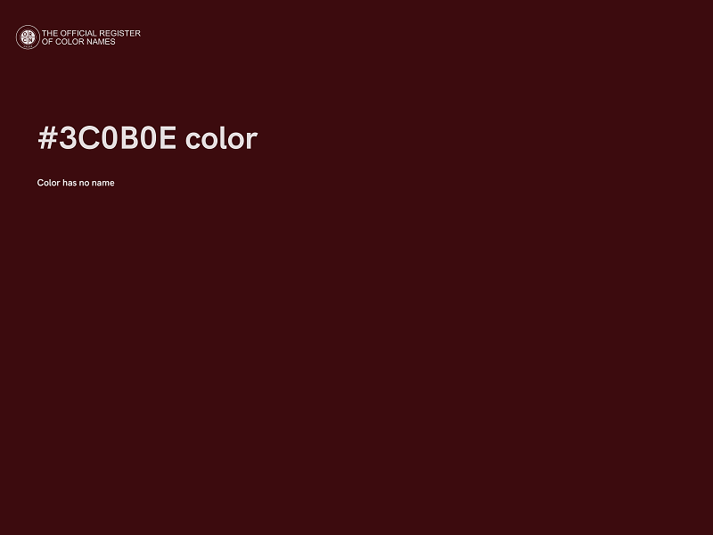 #3C0B0E color image