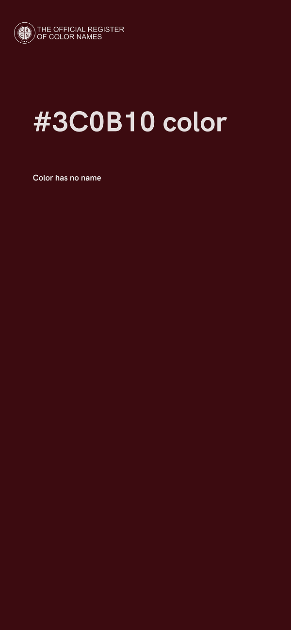 #3C0B10 color image