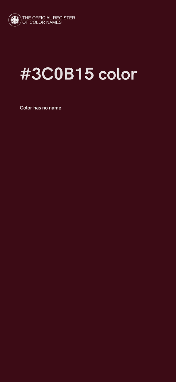 #3C0B15 color image