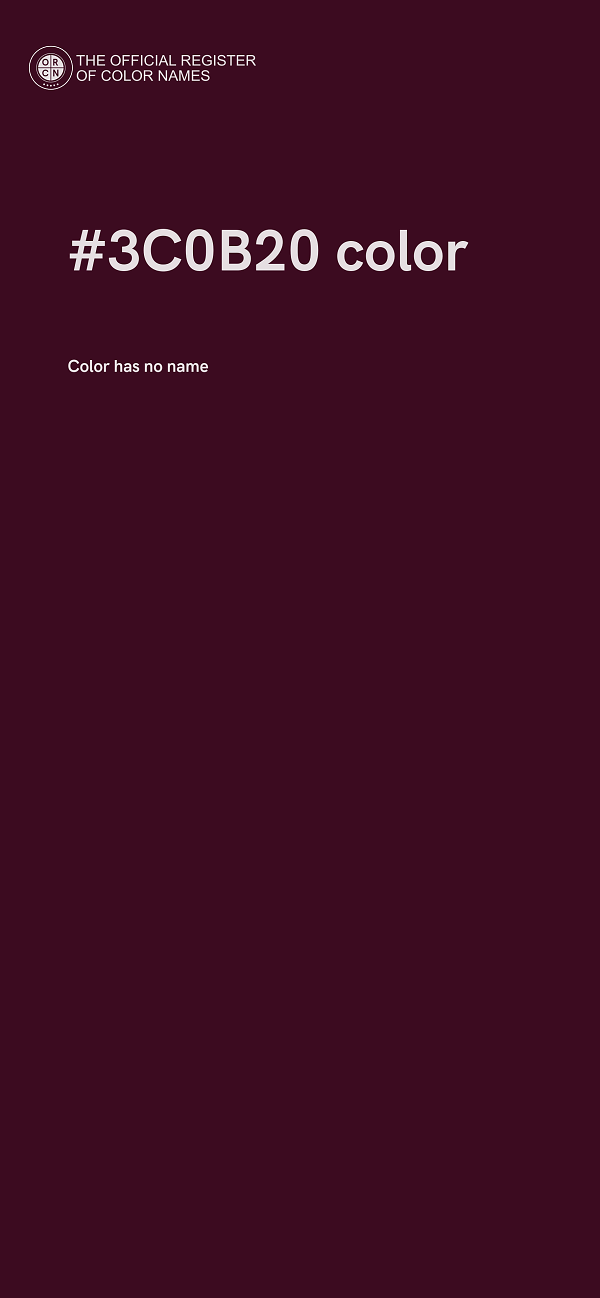 #3C0B20 color image