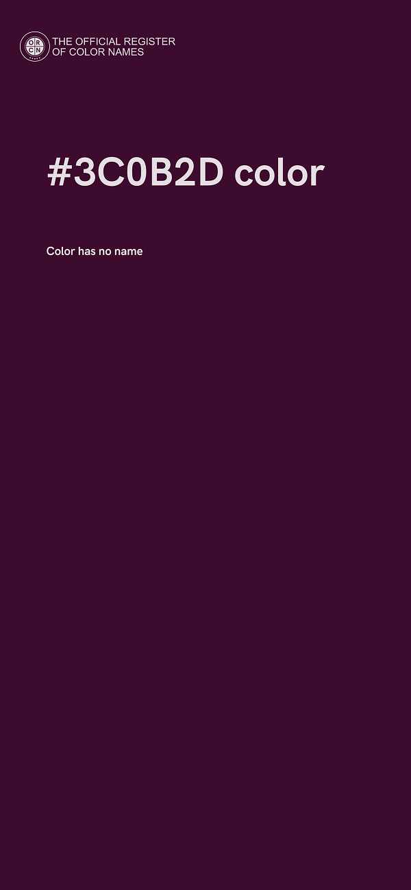 #3C0B2D color image