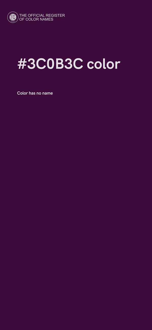 #3C0B3C color image