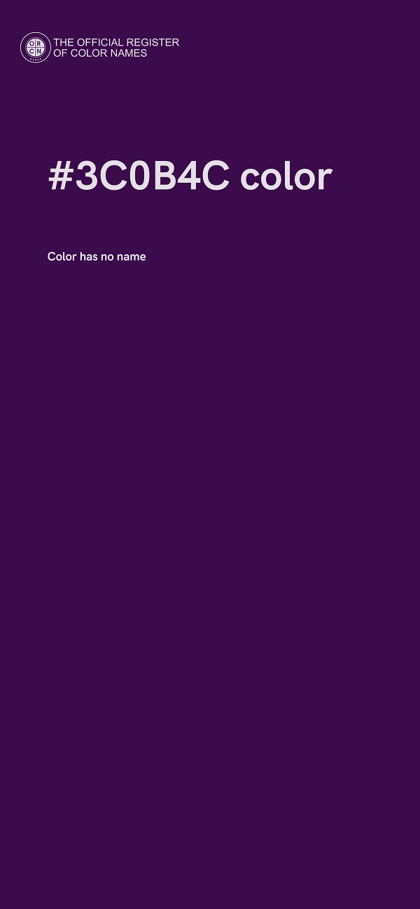 #3C0B4C color image