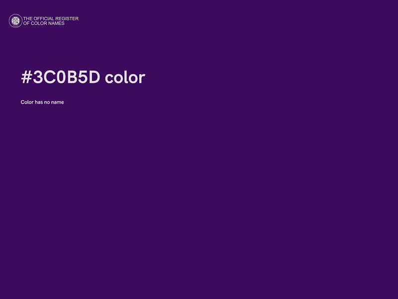 #3C0B5D color image