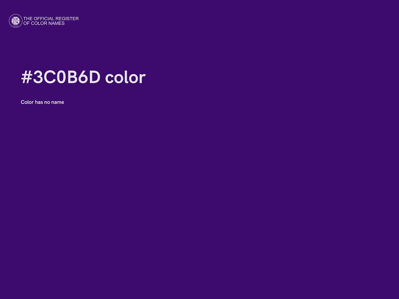 #3C0B6D color image