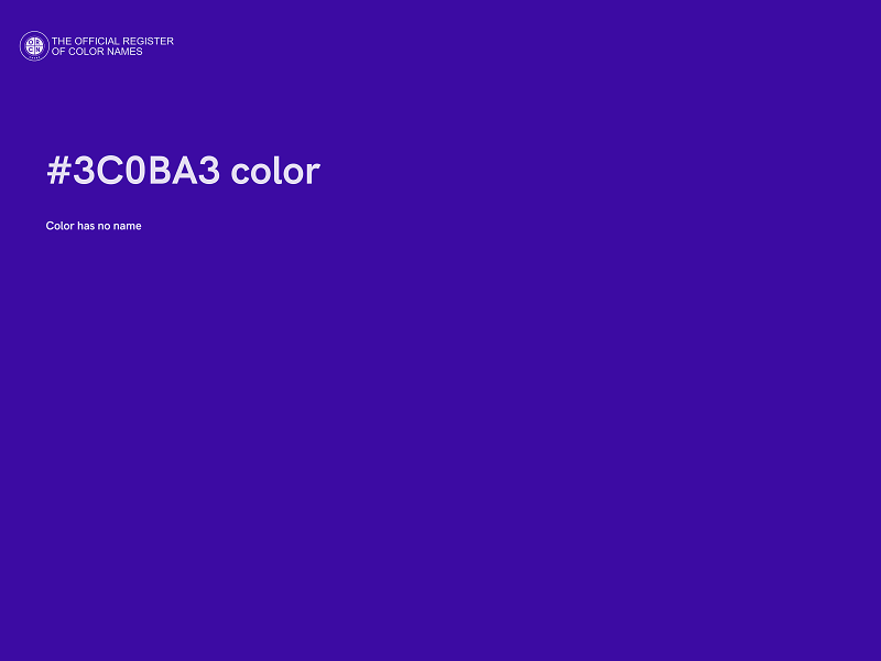 #3C0BA3 color image