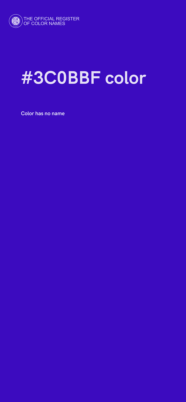 #3C0BBF color image
