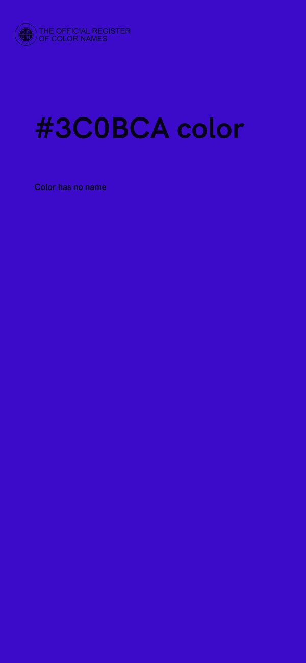 #3C0BCA color image