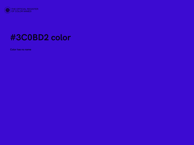 #3C0BD2 color image