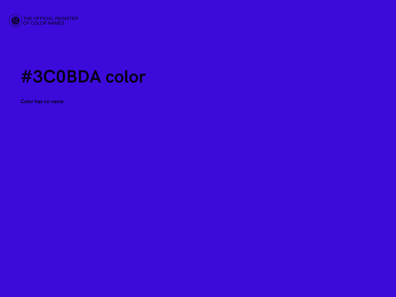 #3C0BDA color image