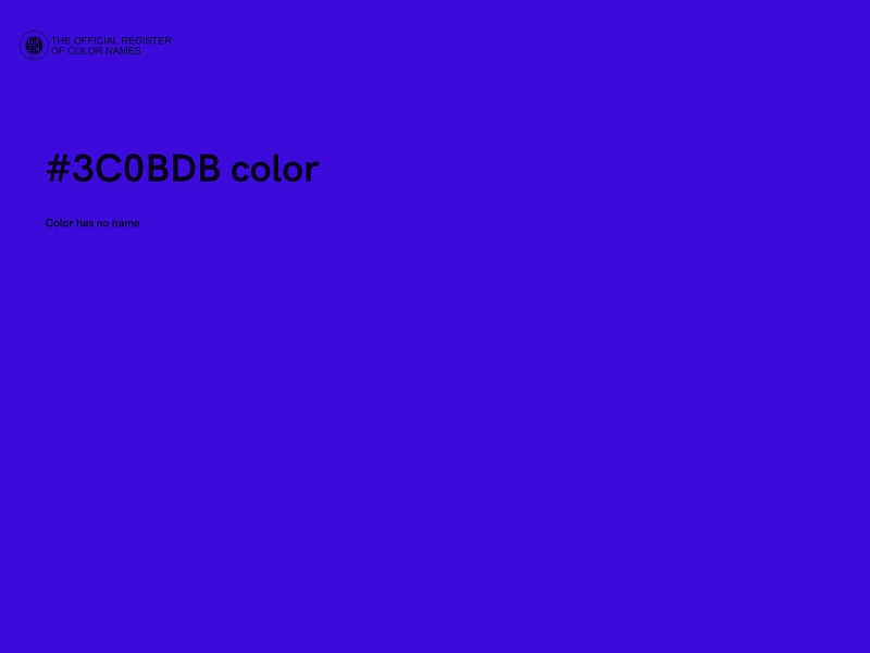 #3C0BDB color image