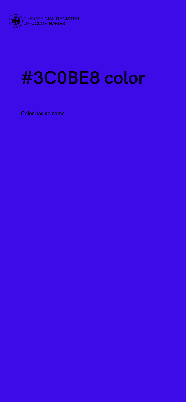 #3C0BE8 color image