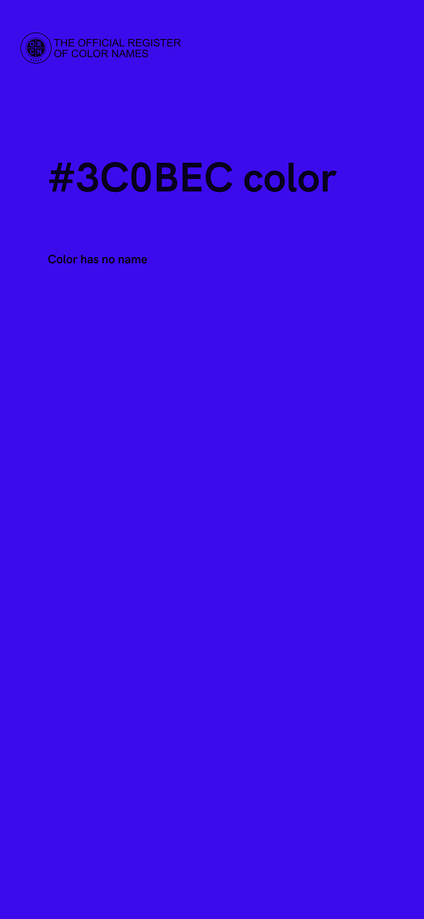 #3C0BEC color image