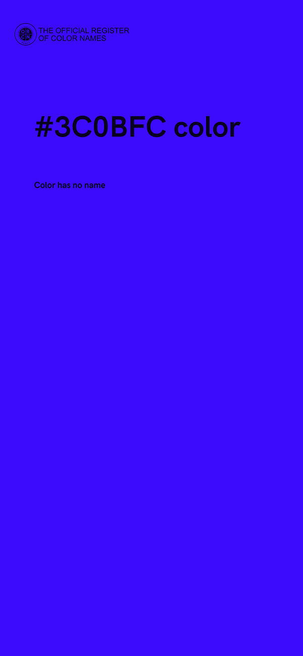 #3C0BFC color image