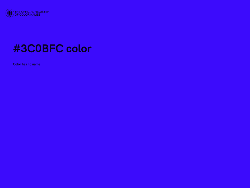 #3C0BFC color image