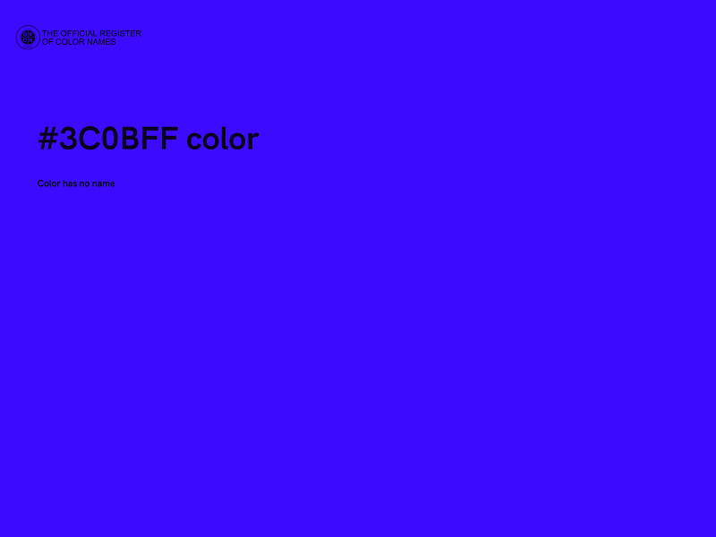 #3C0BFF color image