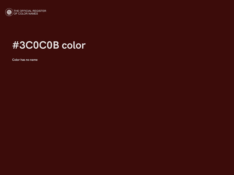 #3C0C0B color image