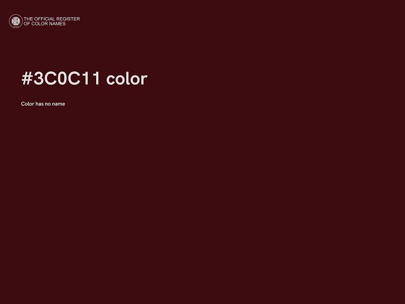 #3C0C11 color image