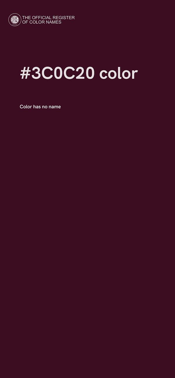 #3C0C20 color image