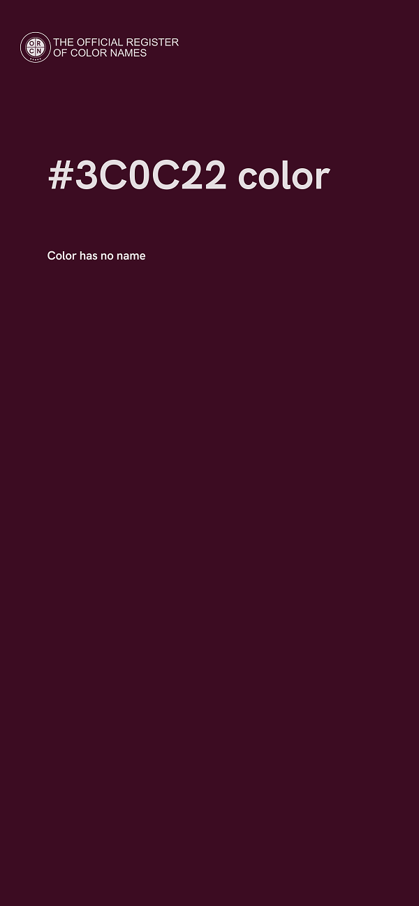 #3C0C22 color image