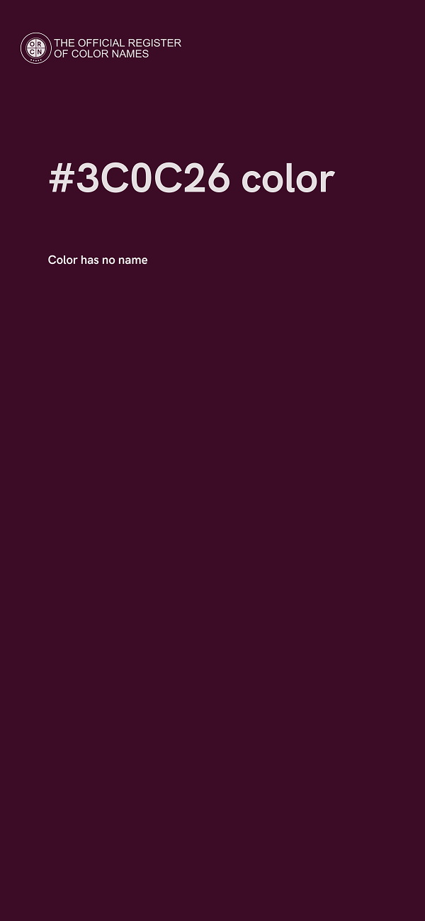 #3C0C26 color image