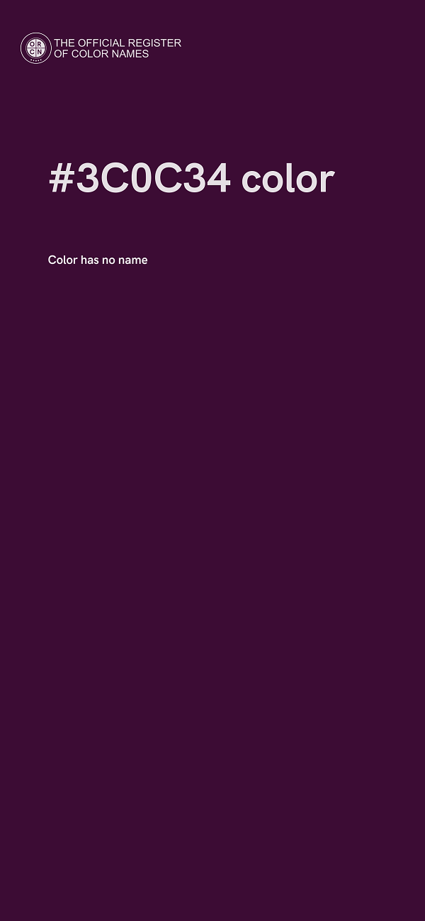 #3C0C34 color image