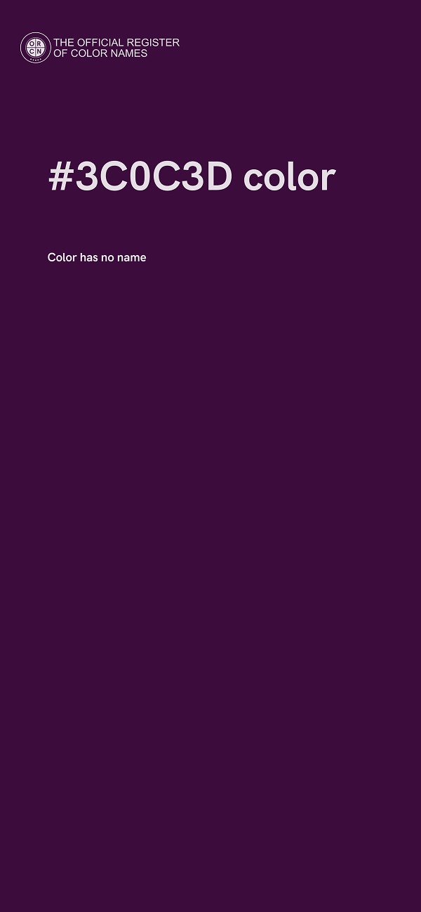 #3C0C3D color image
