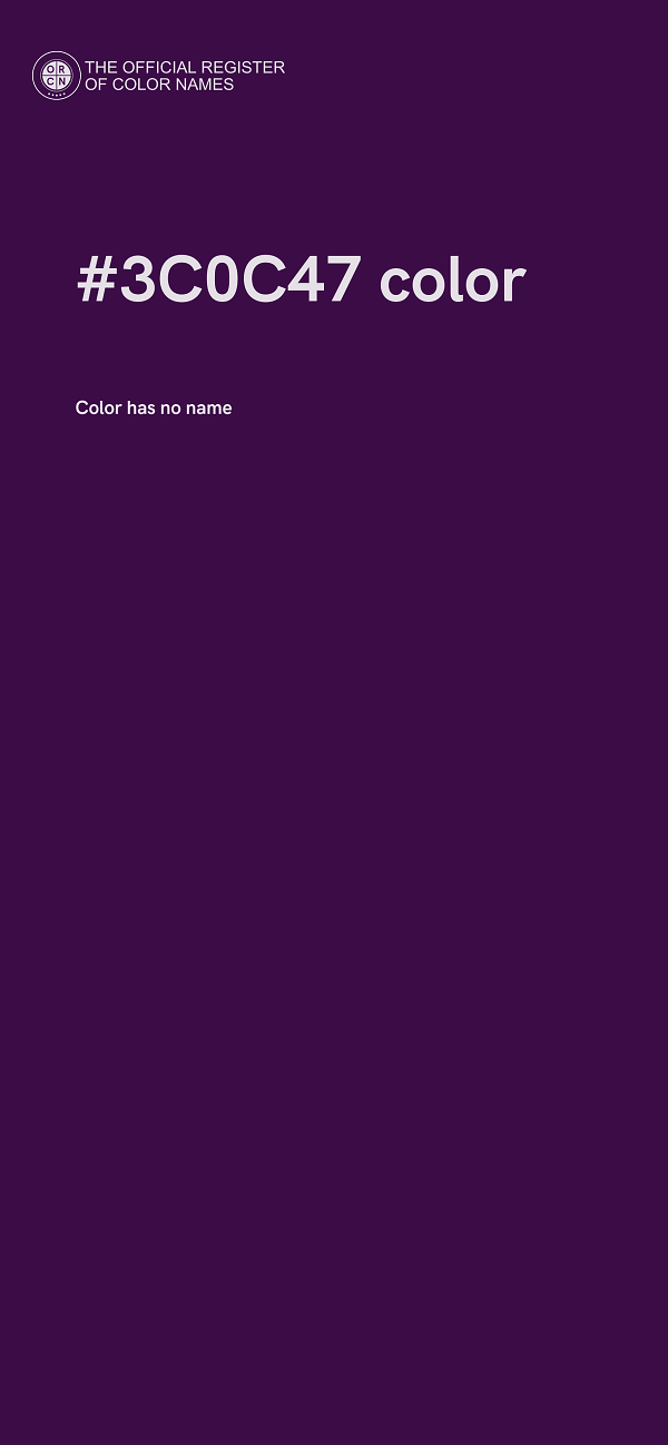 #3C0C47 color image