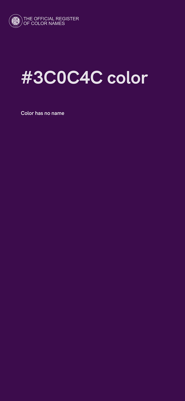 #3C0C4C color image