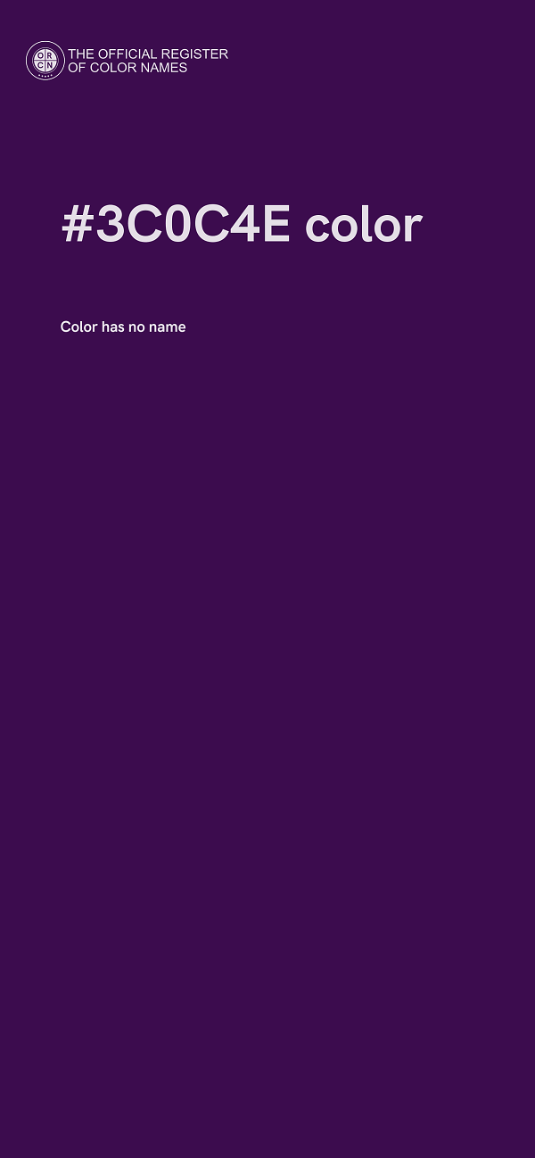 #3C0C4E color image
