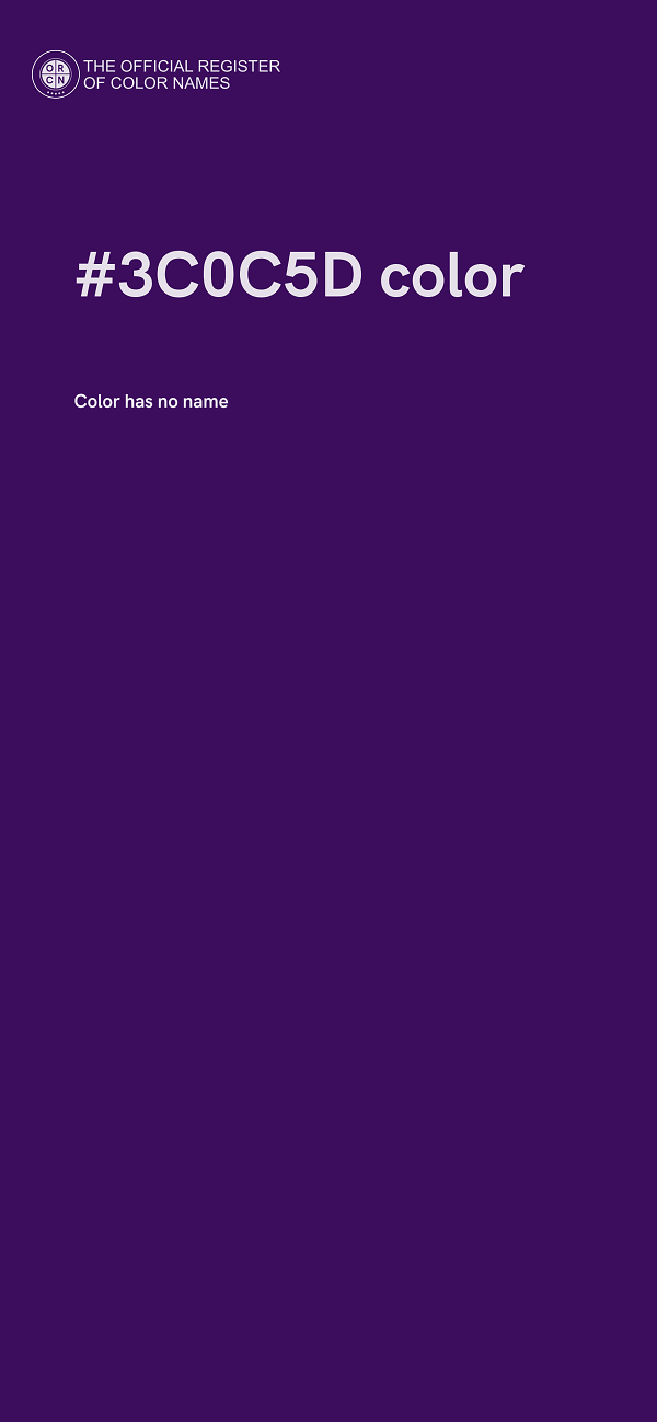 #3C0C5D color image
