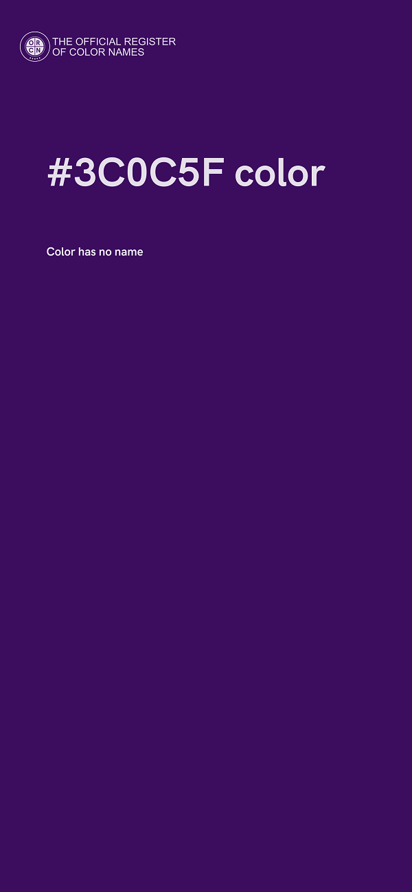 #3C0C5F color image
