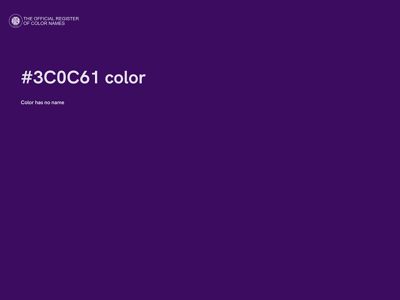 #3C0C61 color image