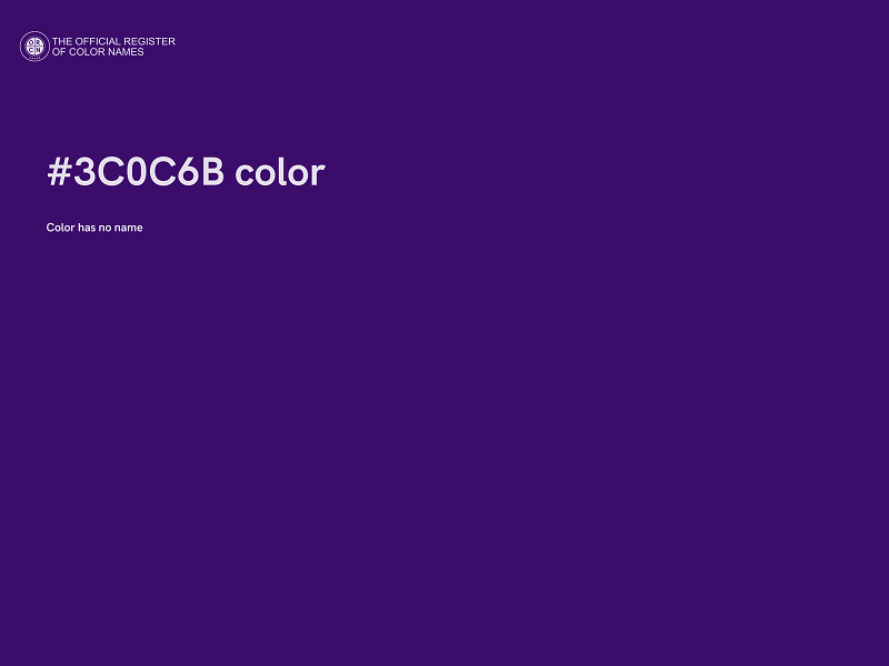 #3C0C6B color image