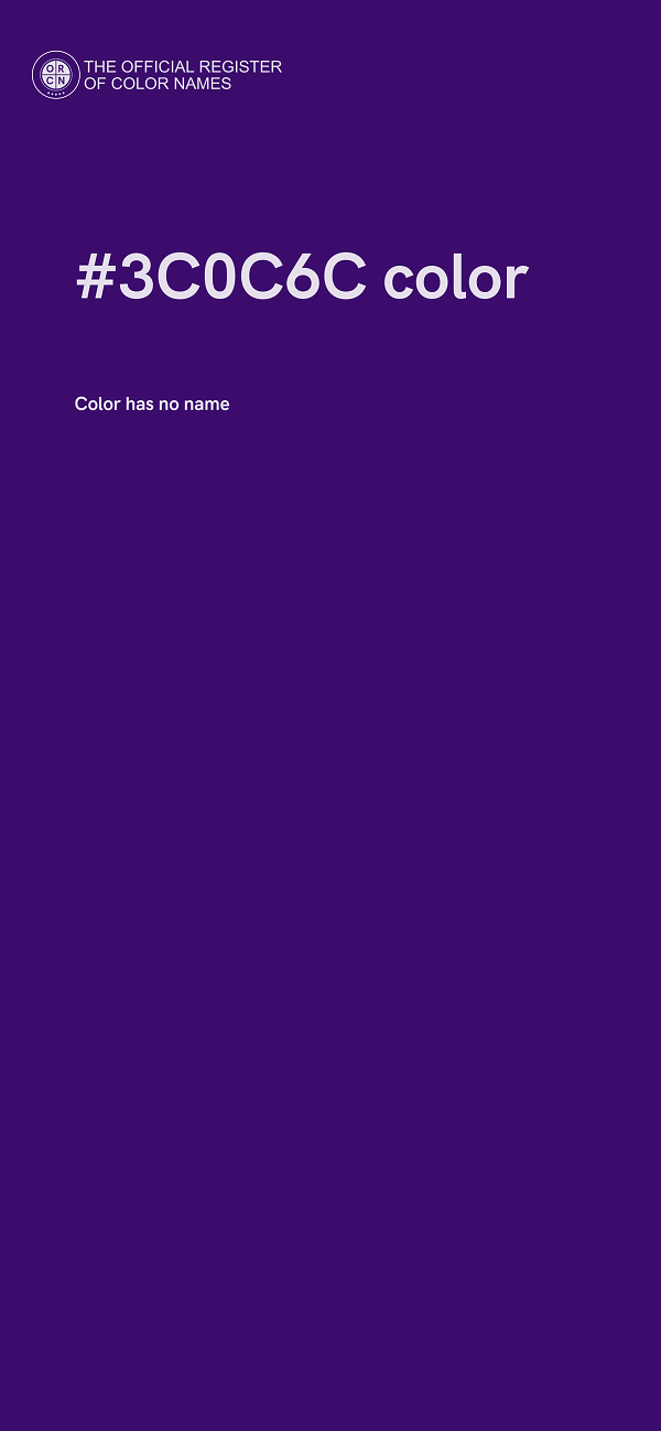 #3C0C6C color image